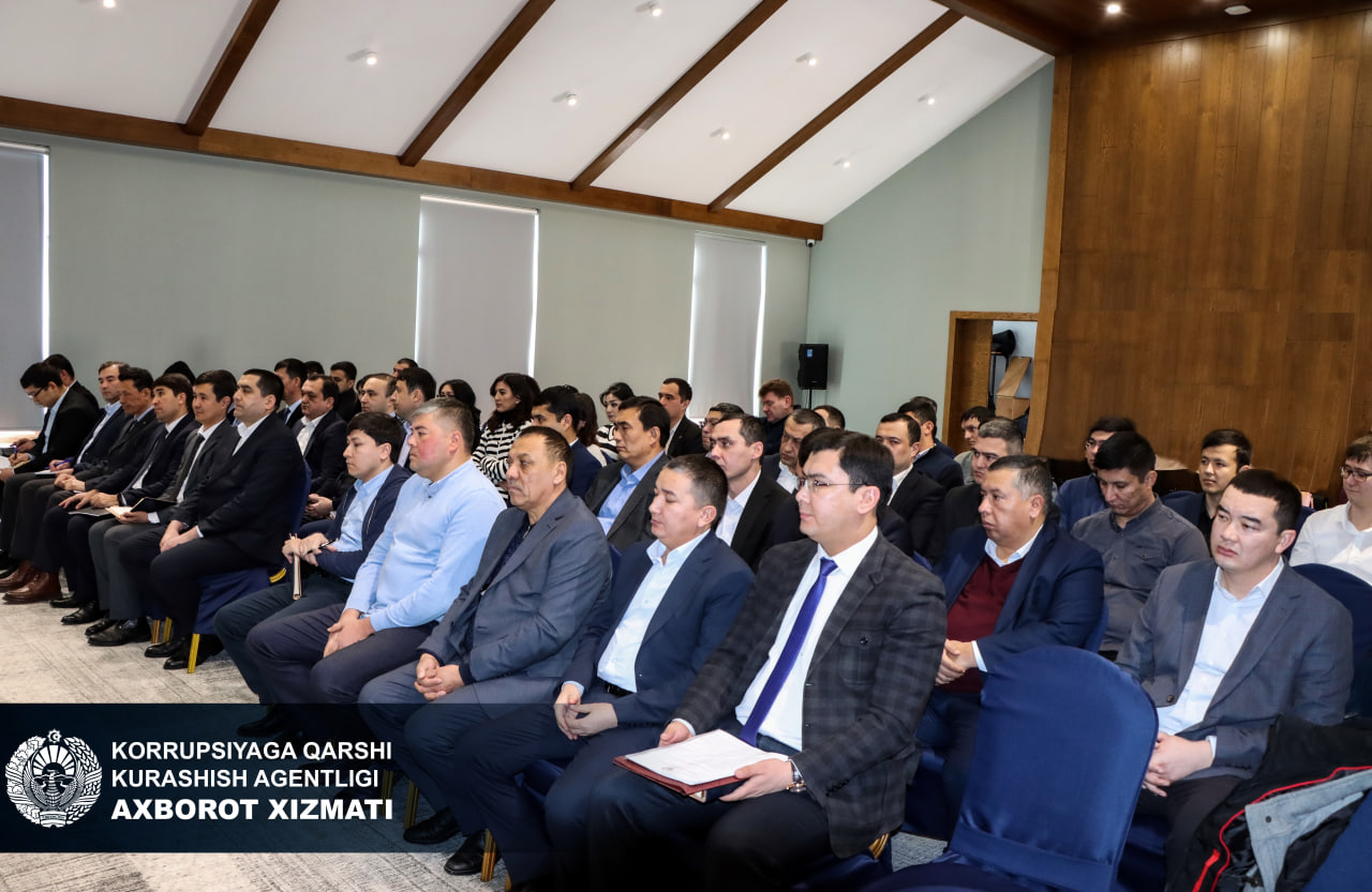 Коррупцияга қарши курашиш ишлари самарадорлигини ошириш бўйича семинар-тренинг ташкил этилди
